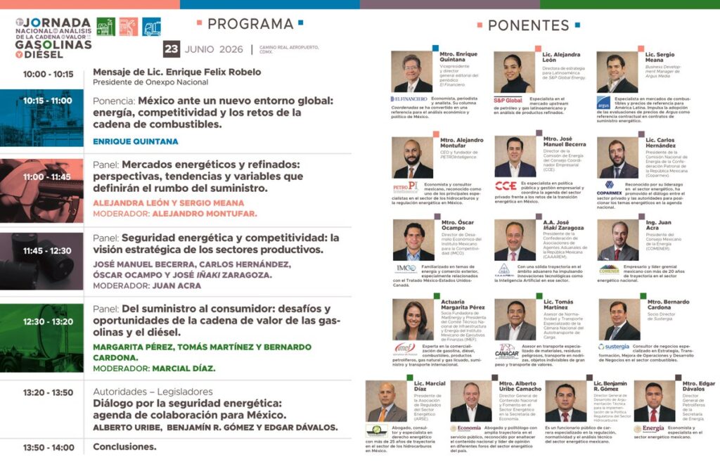 1ª Jornada Nacional: Cadena de Valor de las Gasolinas y Diésel
