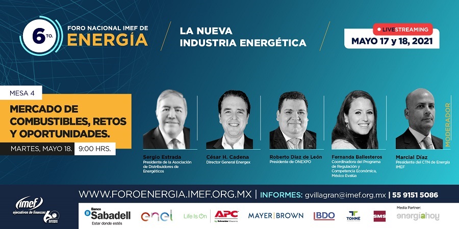 Mesa sobre Mercado de Combustibles en el 6.º Foro Nacional IMEF de Energía