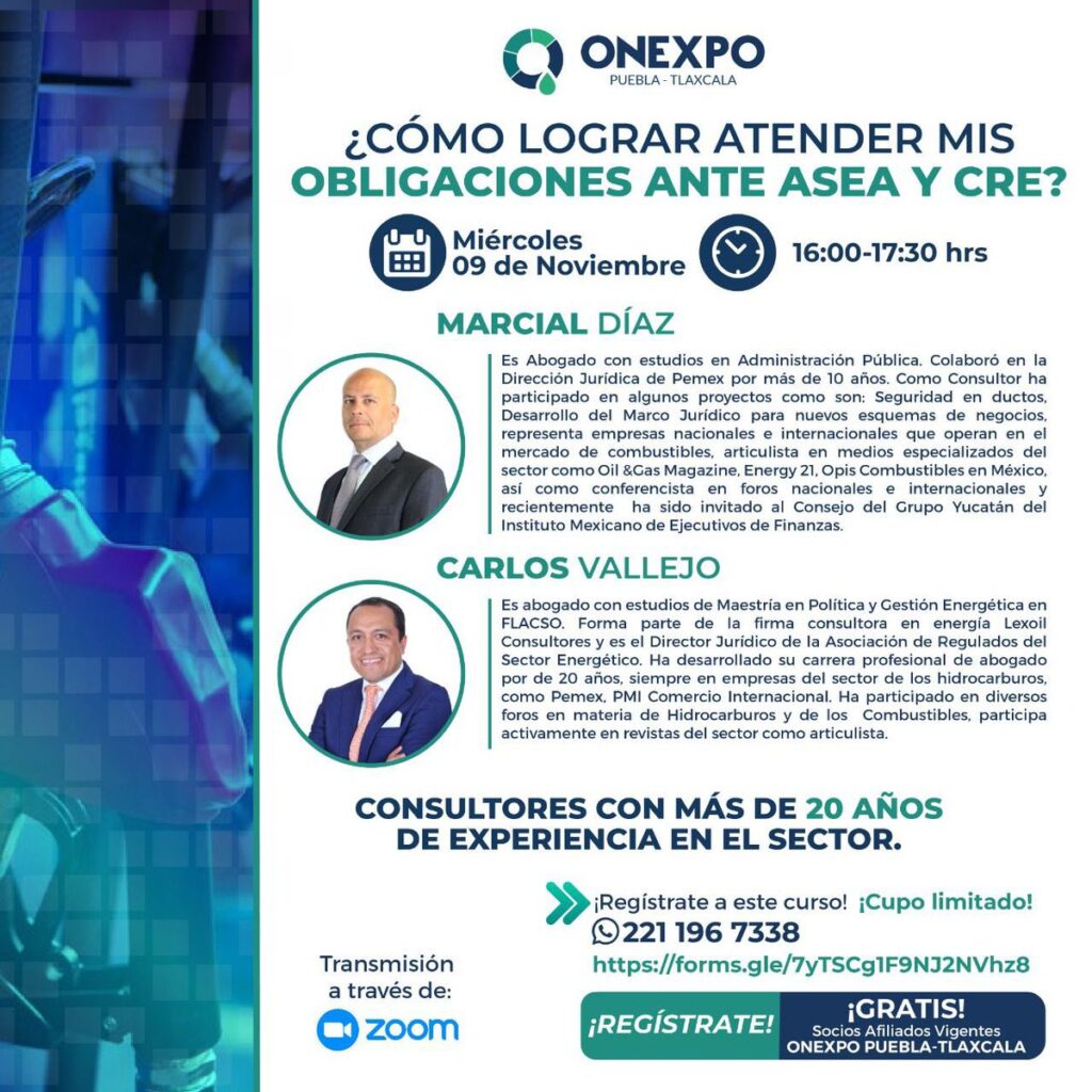 Impartición de Capacitación Regulatoria para ONEXPO Puebla-Tlaxcala