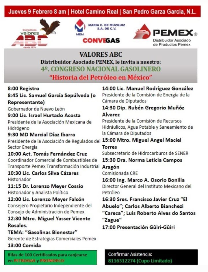 Participación en el 4.º Congreso Nacional Gasolinero “Historia del Petróleo en México”