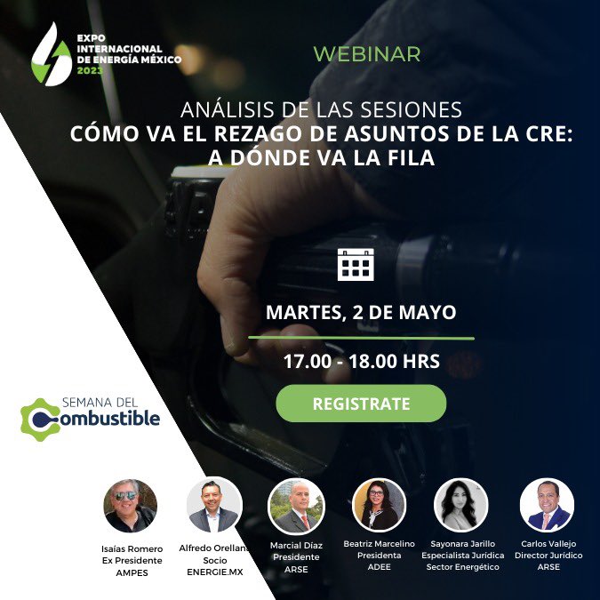 Webinar sobre el Rezagos de Asuntos en la CRE