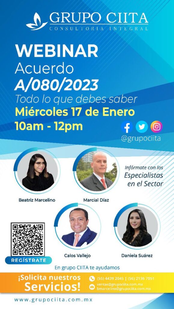 Webinar sobre el Acuerdo A/080/2023 de la CRE