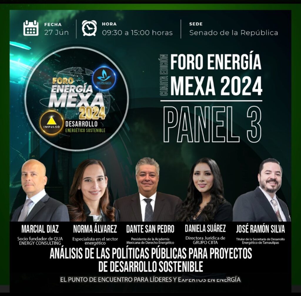 Participación en el Foro Energía Mexa 2024 en el Senado de la República